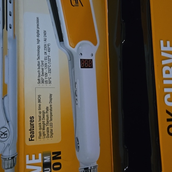 Brand new GK curve flat Iron titanium plate up to 450 Degrees - Picture 4 of 6